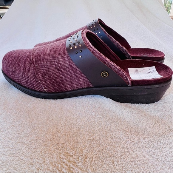 Revitalign Monterey Heathered Brown Burgundy MULES Clogs Size 9 NWOB - Picture 9 of 10